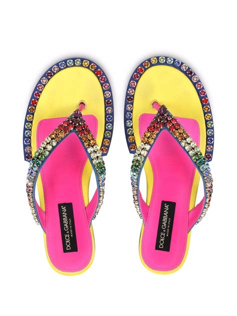 dolce gabbana flip flops women|farfetch women's flip flops.